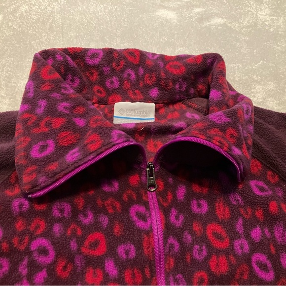 Columbia Purple and Pink Fleece Pullover - Picture 6 of 7
